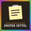 Abzeichen Erster Zettel